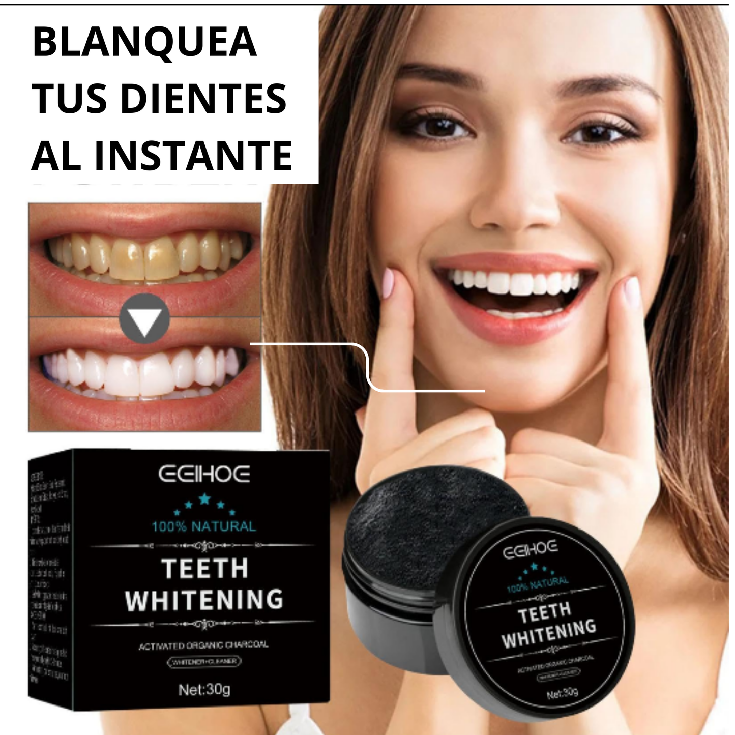 SmileBright™ – Tu sonrisa más blanca de forma segura y natural