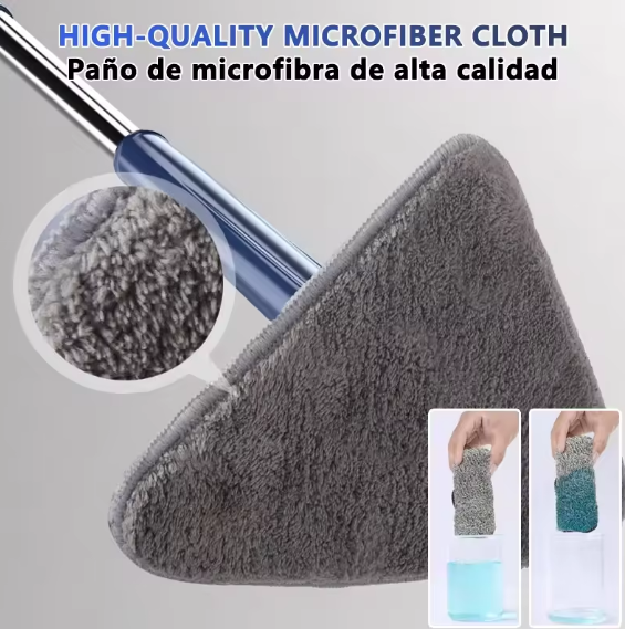 CleanCorner™ - Mopa Triangular 360° - La forma más simple de llegar a todos los espacios, sin esfuerzo